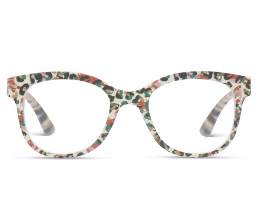 Peepers Readers Glasses Oasis Cream Leopard (Blue Light)