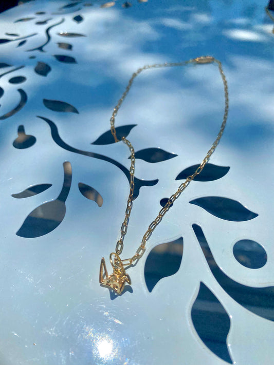 Alina Origami Bird 14k Gold Filled Necklace