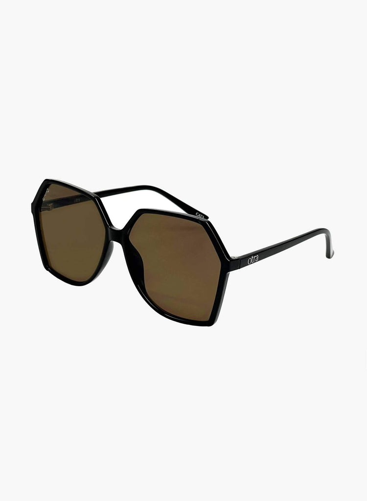 Otra Virgo - Oversized Modern Squared Sunglasses Available in Black or Gold