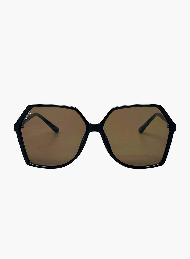 Otra Virgo - Oversized Modern Squared Sunglasses Available in Black or Gold